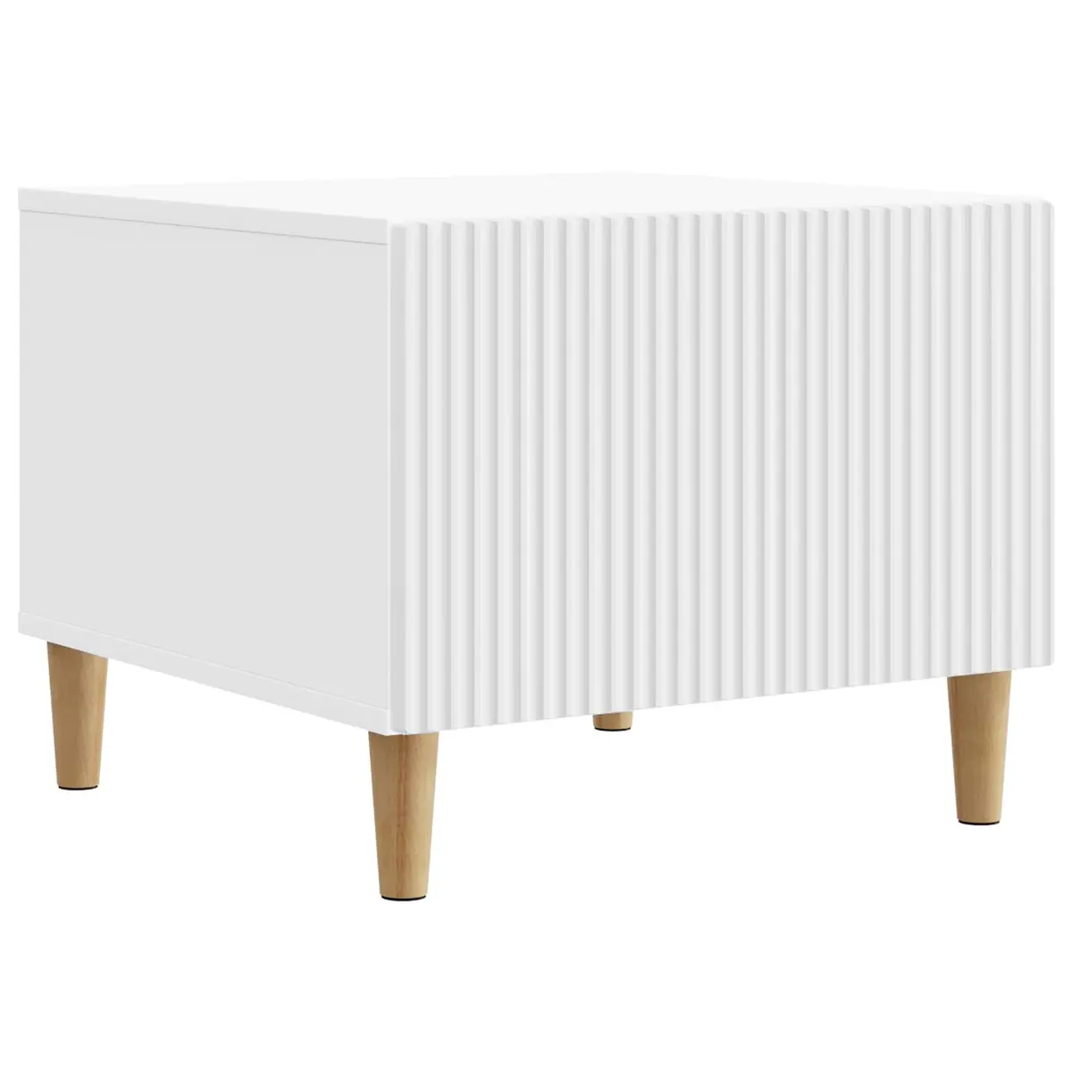 Coffee Table with Drawer Open Shelf Storage Living Room Accent White