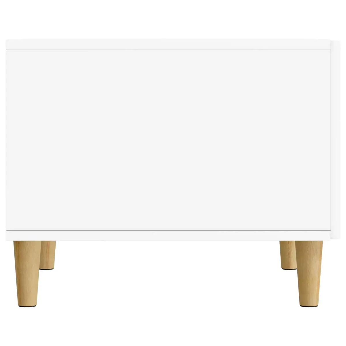 Coffee Table with Drawer Open Shelf Storage Living Room Accent White