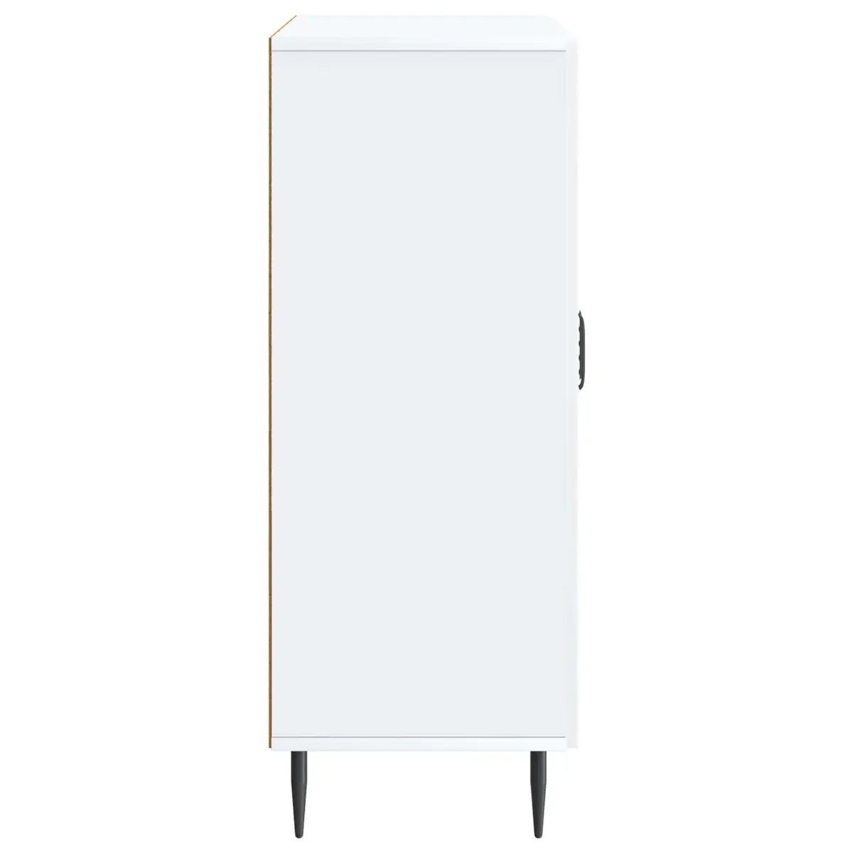 Sideboard Modern White Engineered Wood Storage Cabinet 66 x 34.5 x 89.5 cm