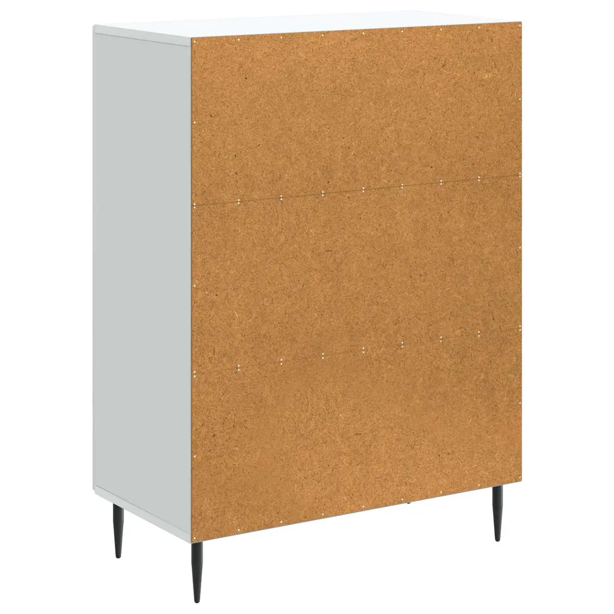 Sideboard Modern White Engineered Wood Storage Cabinet 66 x 34.5 x 89.5 cm