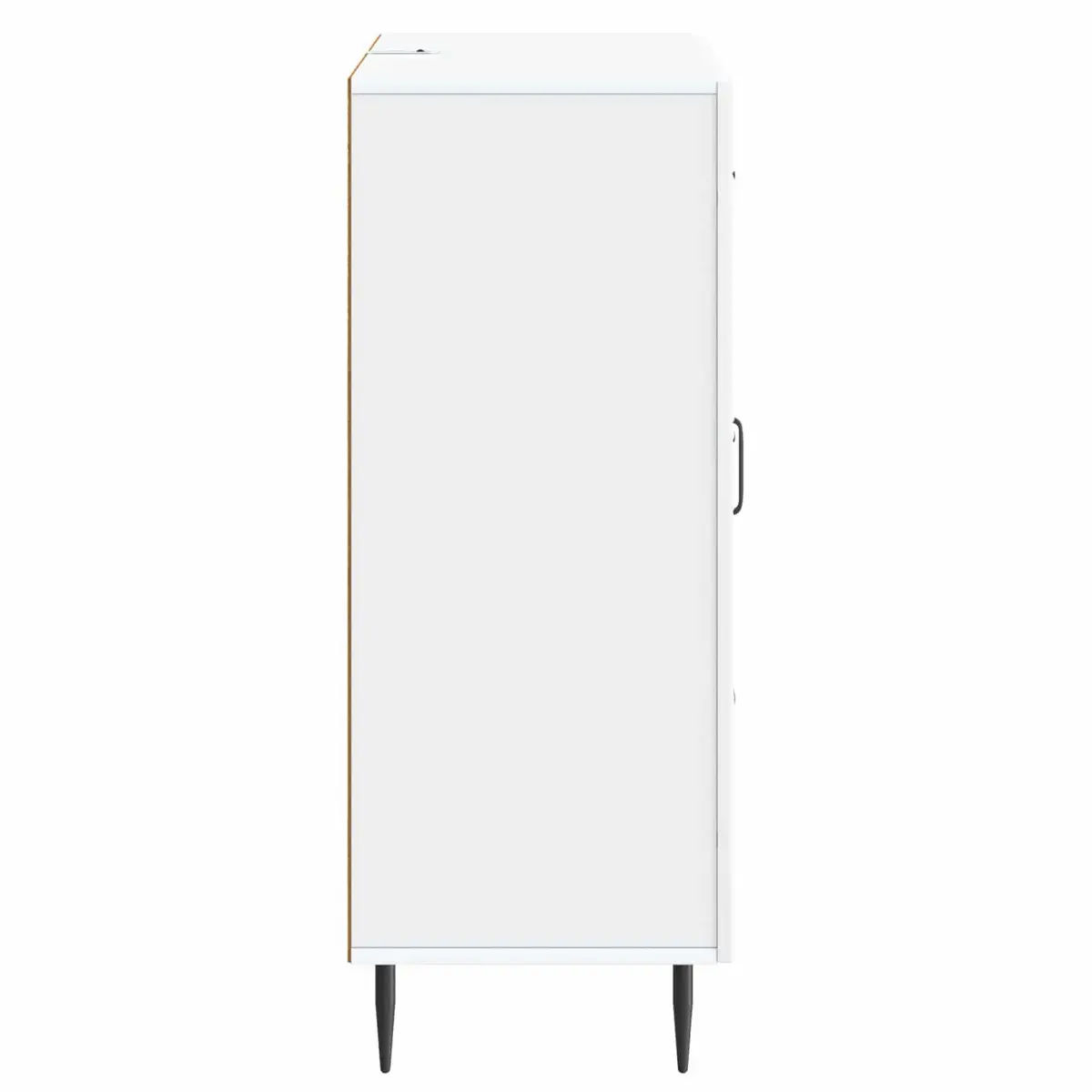 Sideboard White Modern Storage Cabinet Engineered Wood Furniture with Doors