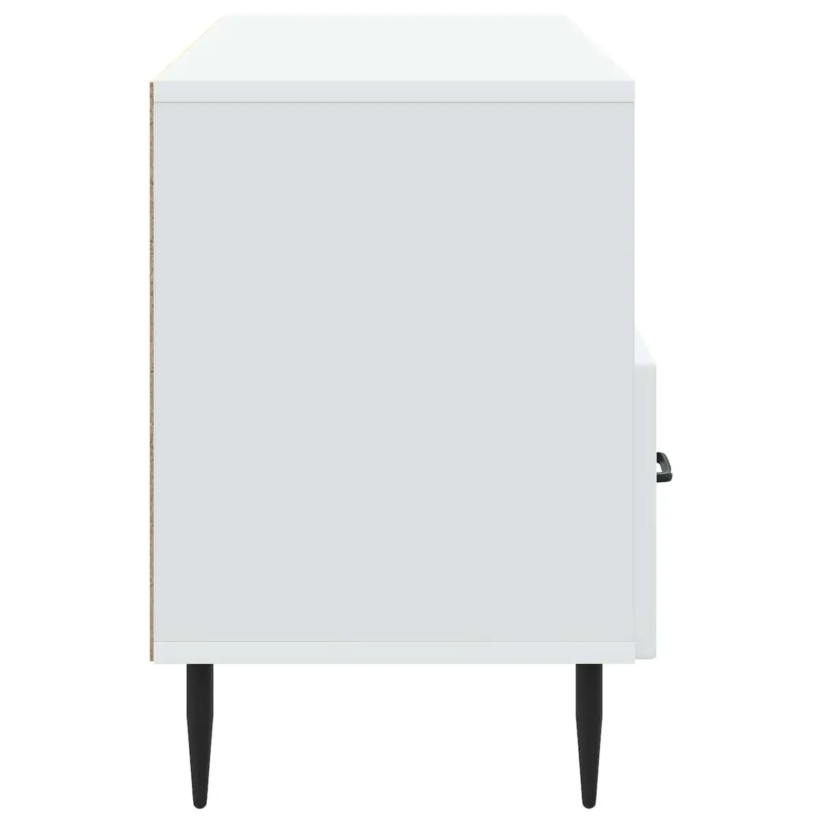 TV Cabinet Engineered Wood White 102cm Living Room Storage Unit