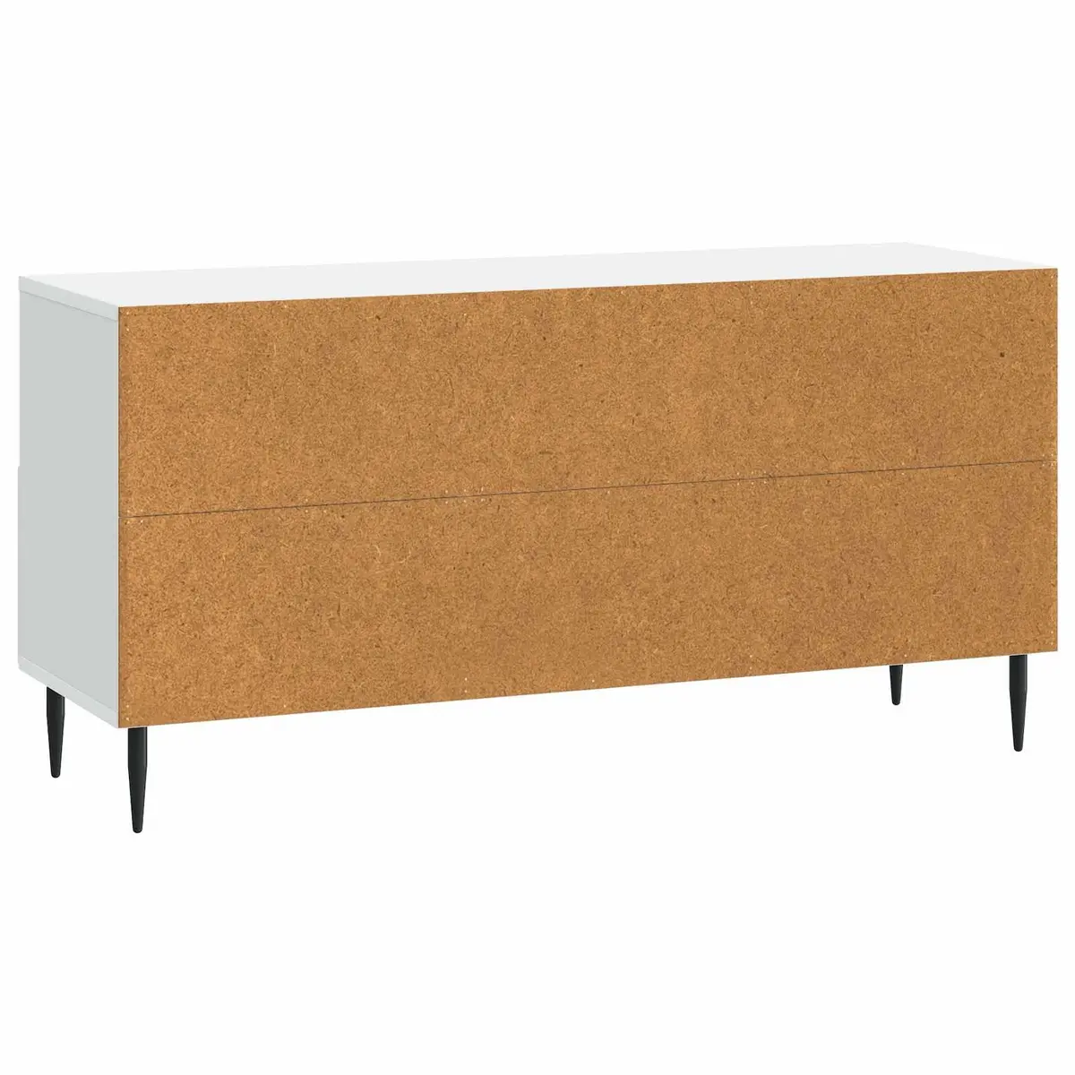 TV Cabinet Engineered Wood White 102cm Living Room Storage Unit