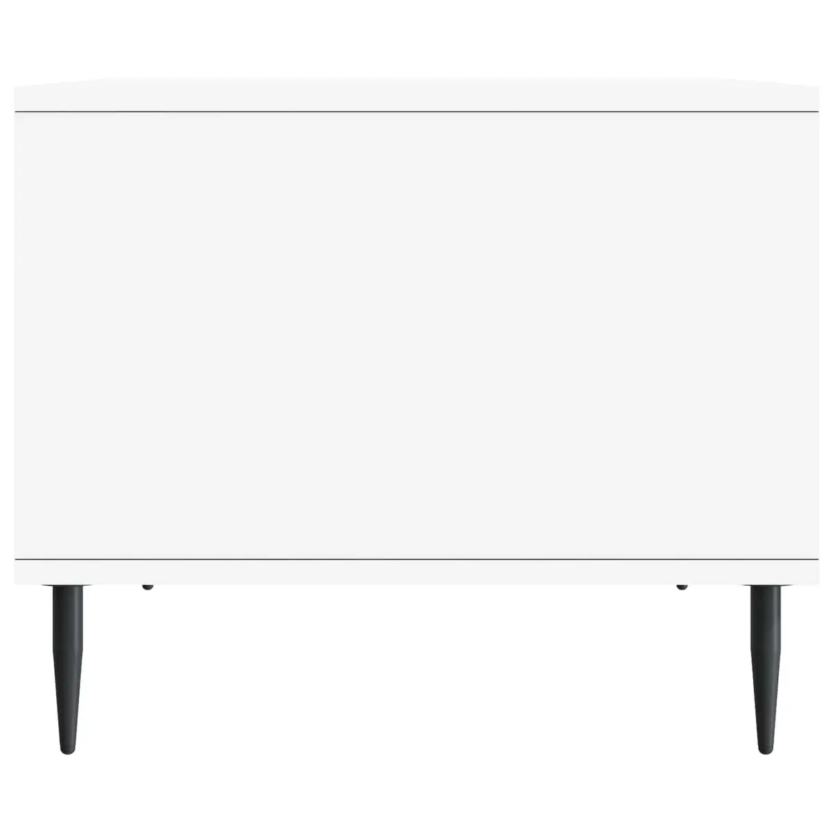 White Rectangular Coffee Table with Storage