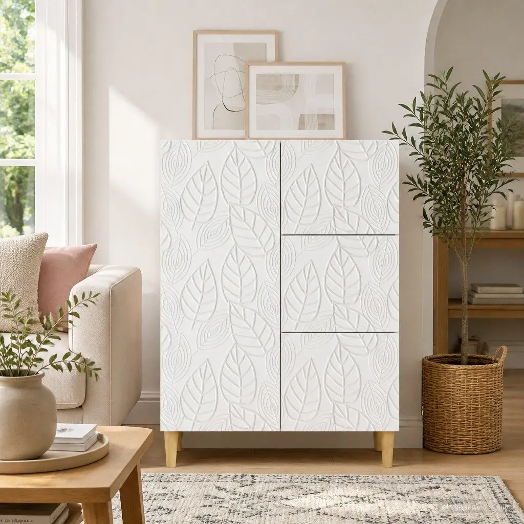 White Sideboard Storage Cabinet