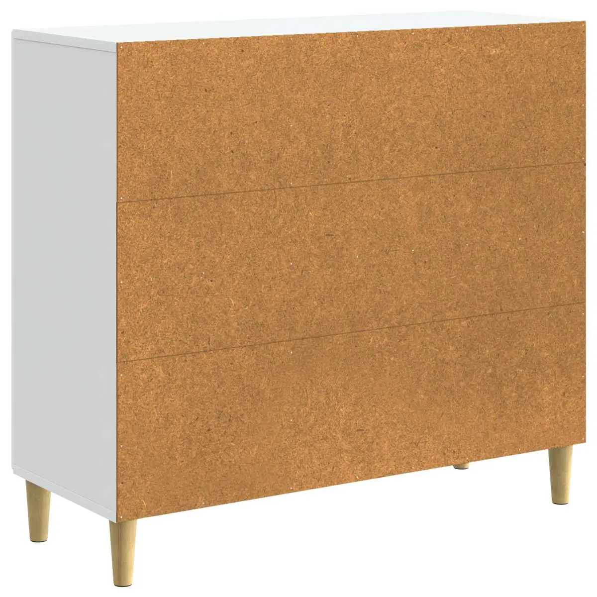 Sideboard White 89 x 34.5 x 80 cm Storage Cabinet Living Room Buffet Furniture