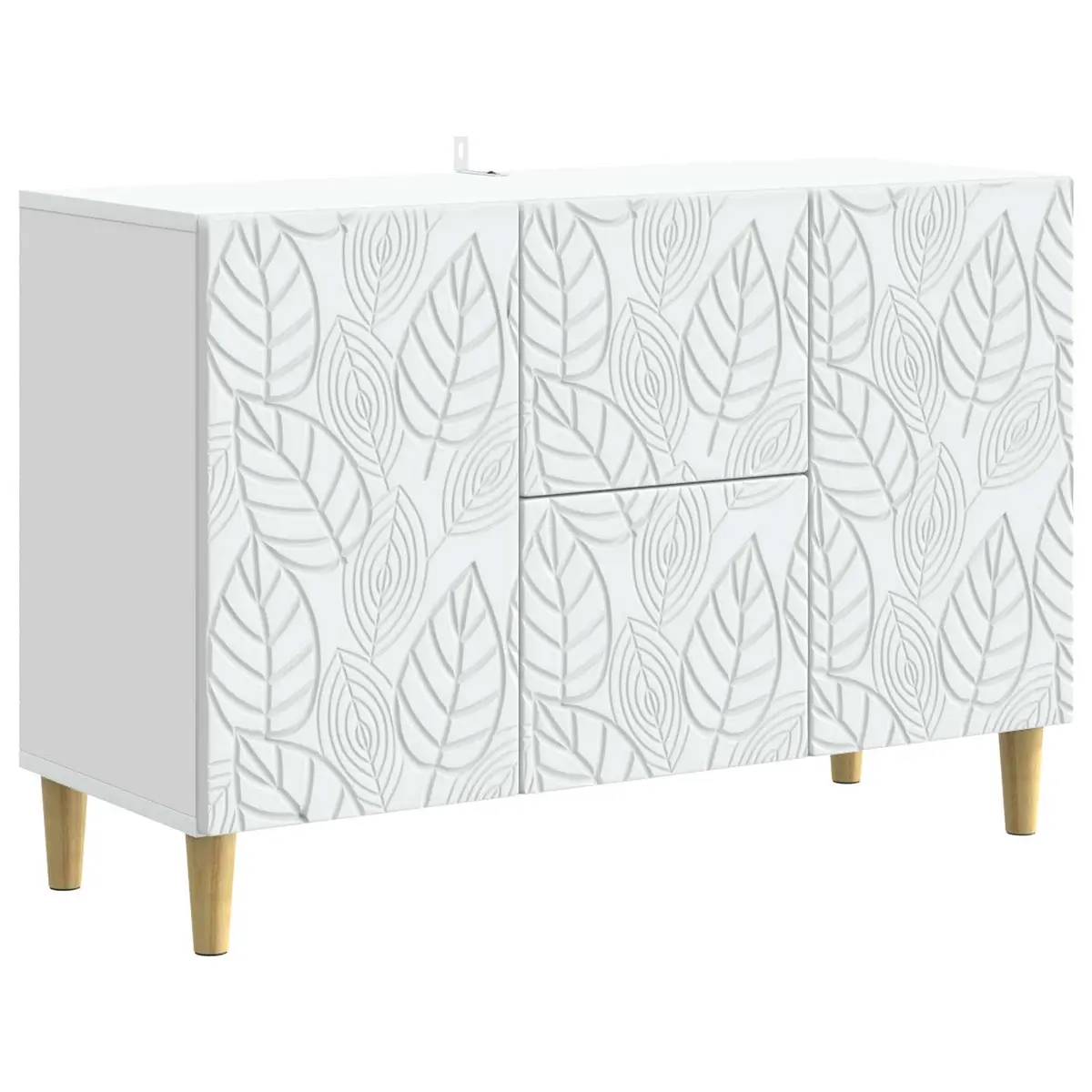Sideboard Modern White Storage Cabinet 89x34.5x60cm