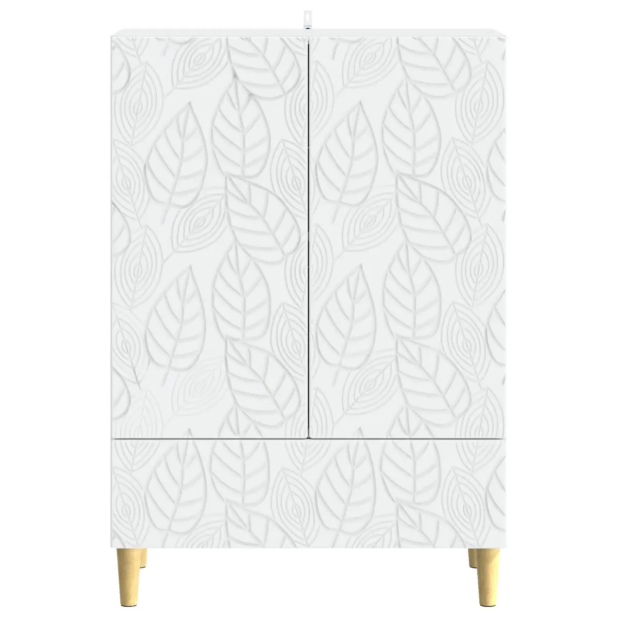 Sideboard White Rectangular 66x34.5x95cm Modern Furniture Storage Cabinet