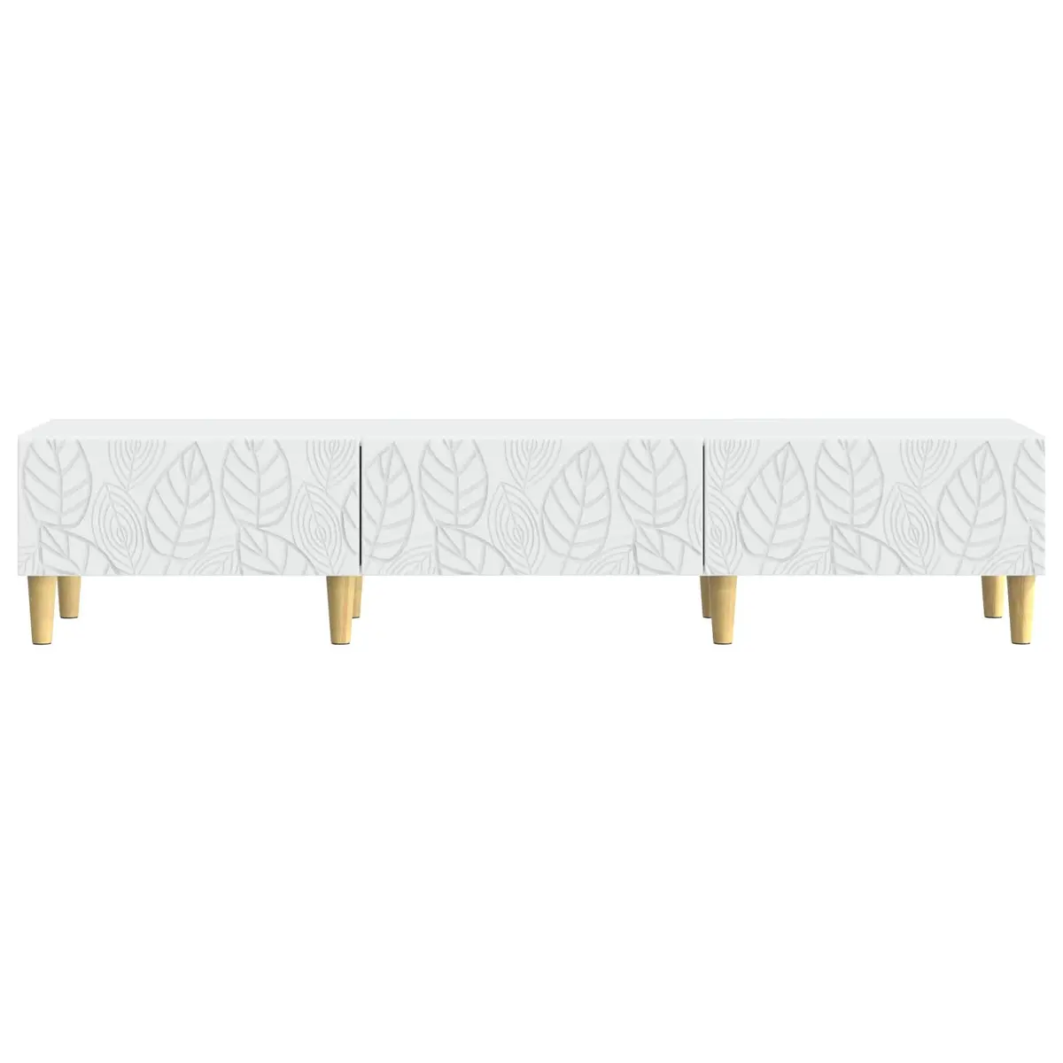 TV Cabinet 147 x 34.5 x 30 cm White Engineered Wood Storage Unit Lounge