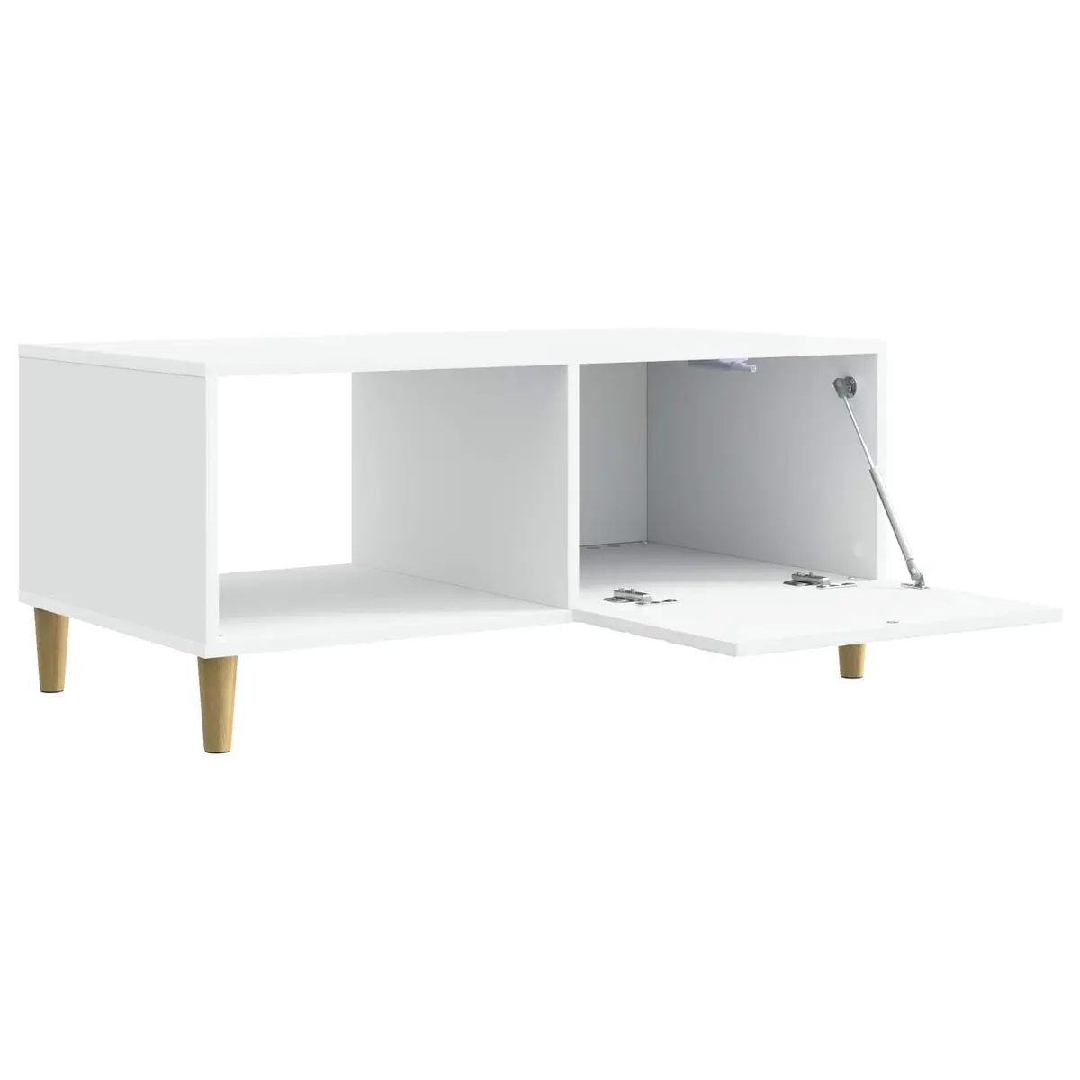 White Coffee Table with Shelf