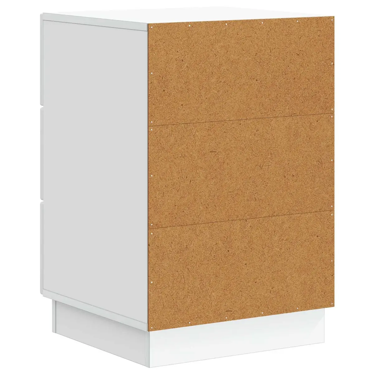 Bedside Cabinet Vintage Style White Engineered Wood 43 x 41 x 63.5 cm