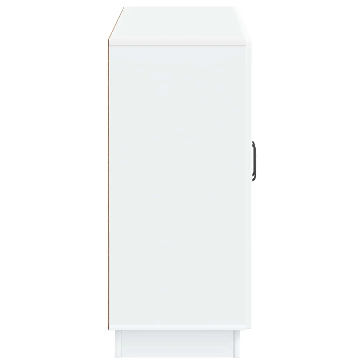 White Sideboard Modern Storage Cabinet 89 x 34.5 x 77 cm