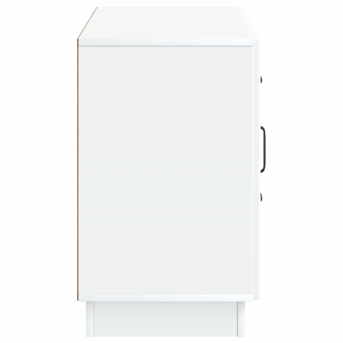 Sideboard White Storage Cabinet Engineered Wood 89 x 34.5 x 57 cm