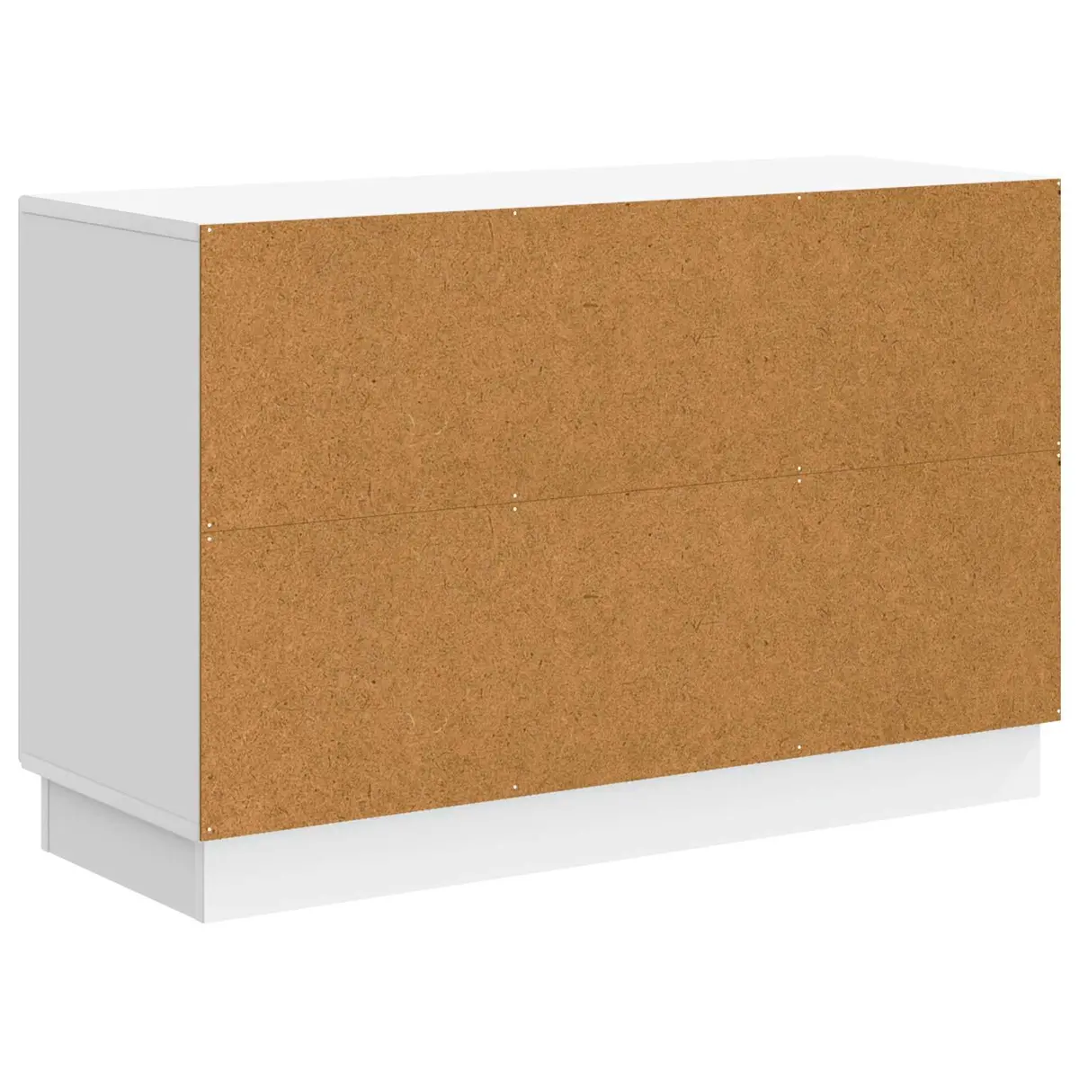 Sideboard White Storage Cabinet Engineered Wood 89 x 34.5 x 57 cm