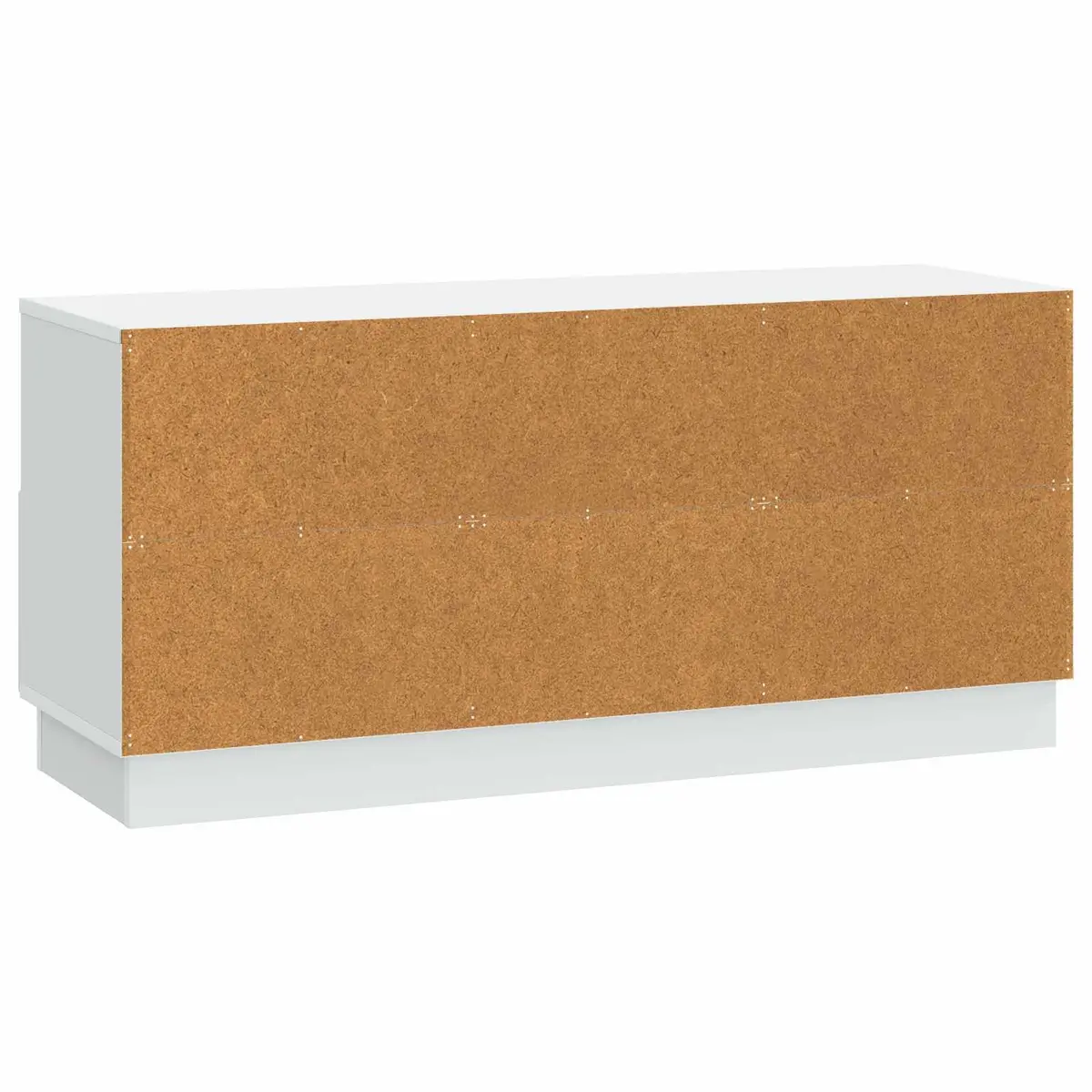 TV Cabinet White Engineered Wood Storage Unit with Drawer 102 x 34.5 x 47 cm