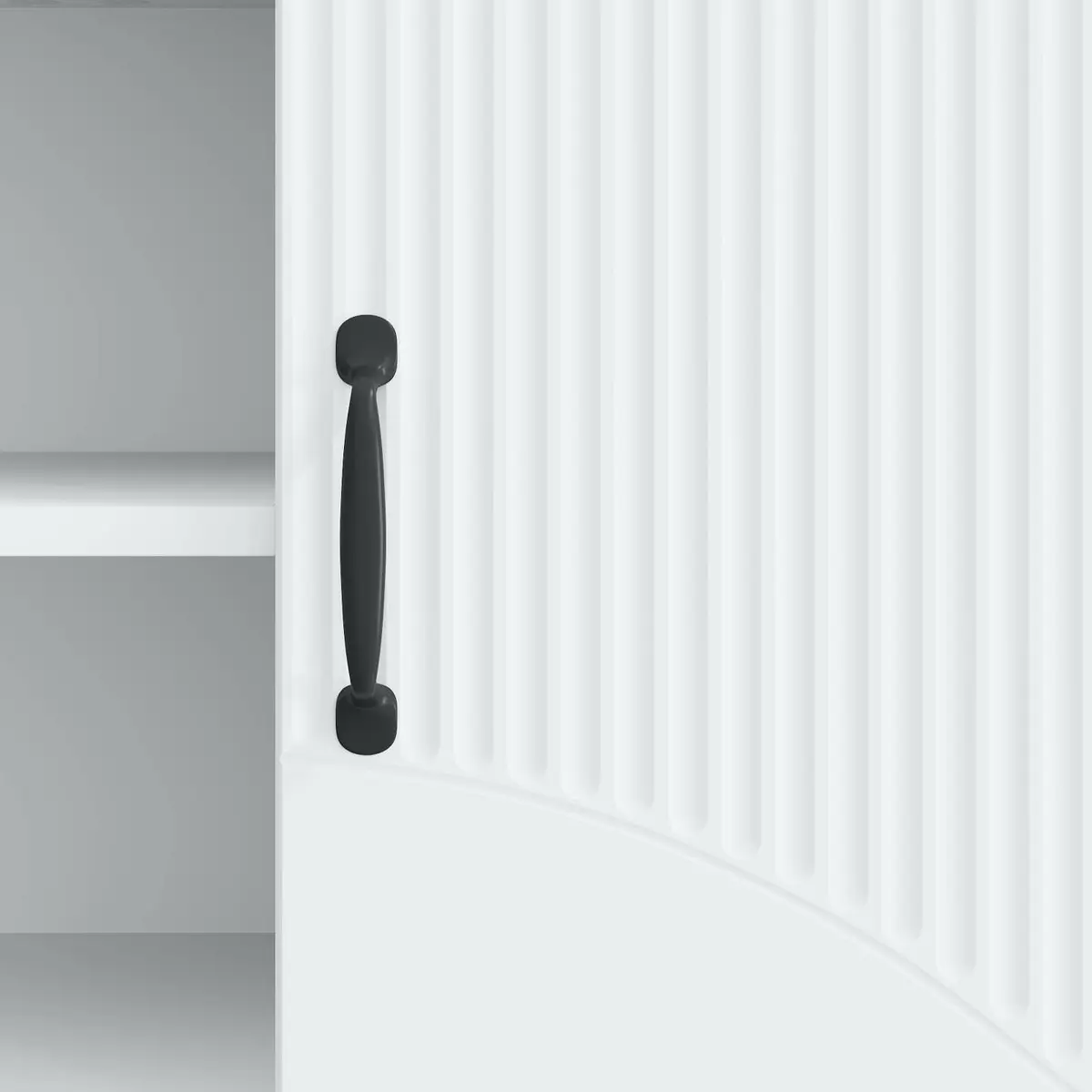 TV Cabinet Modern White 150cm Adjustable Shelves LED Lights