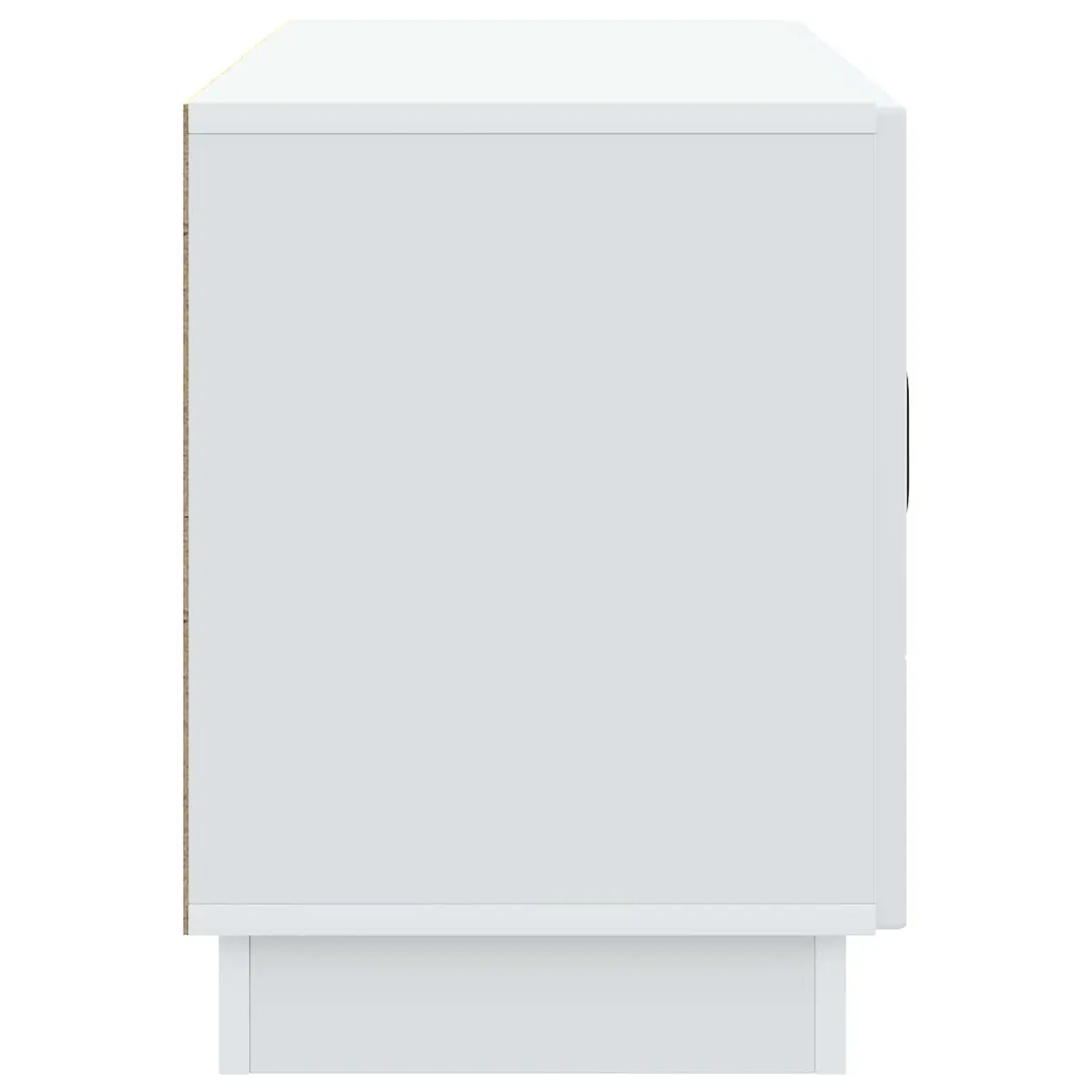TV Cabinet White Media Stand Storage Shelves 99cm Width