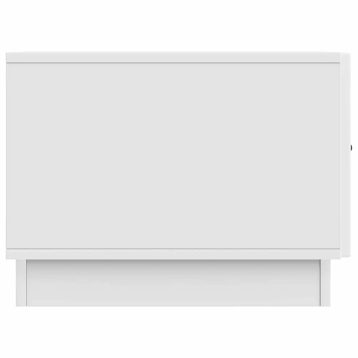 Coffee Table with Drawer White Modern Living Room Storage 49x50x37 cm