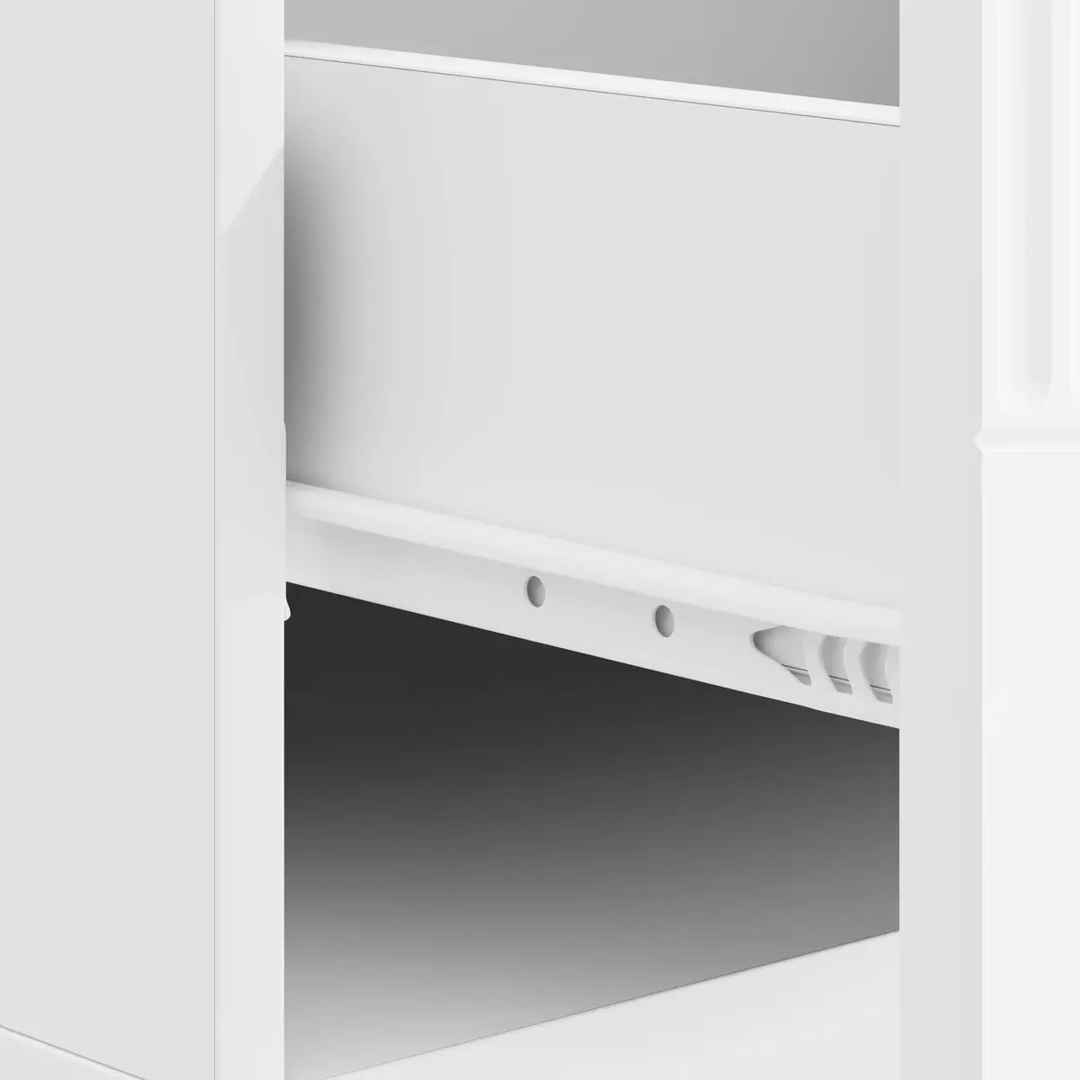 Coffee Table with Drawer White Modern Living Room Storage 49x50x37 cm