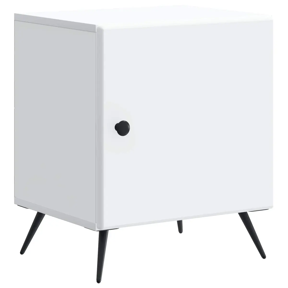 White Nightstand 43x34.5x50cm