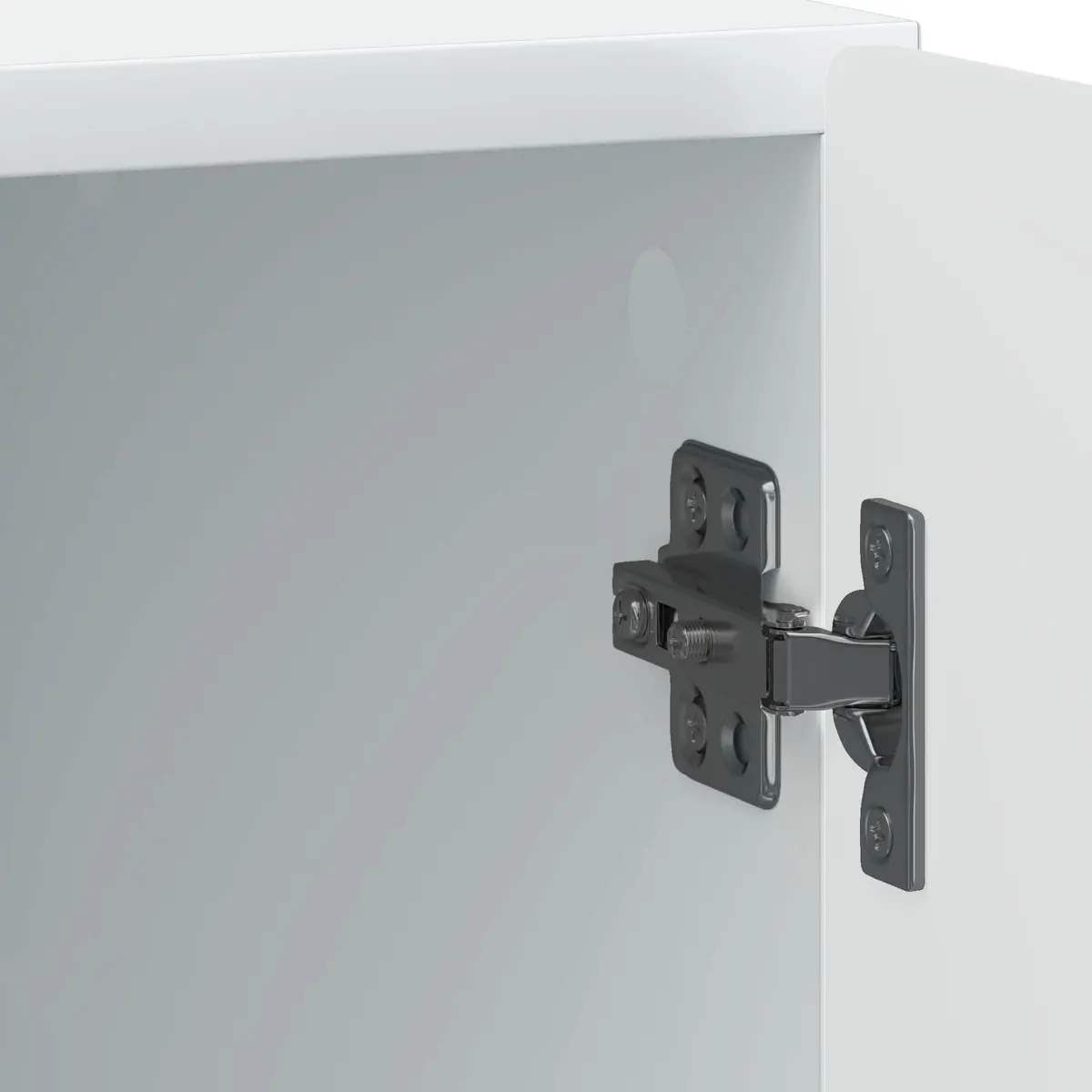 White Nightstand 43x34.5x50cm