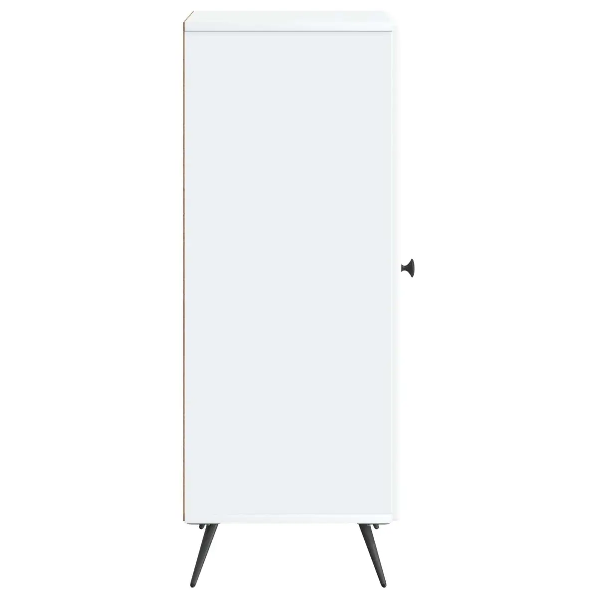 White Sideboard Buffet Cabinet Storage Engineered Wood Dining Room Furniture
