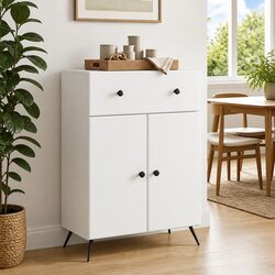 Friendly White Sideboard Buffet for Your Dining Room