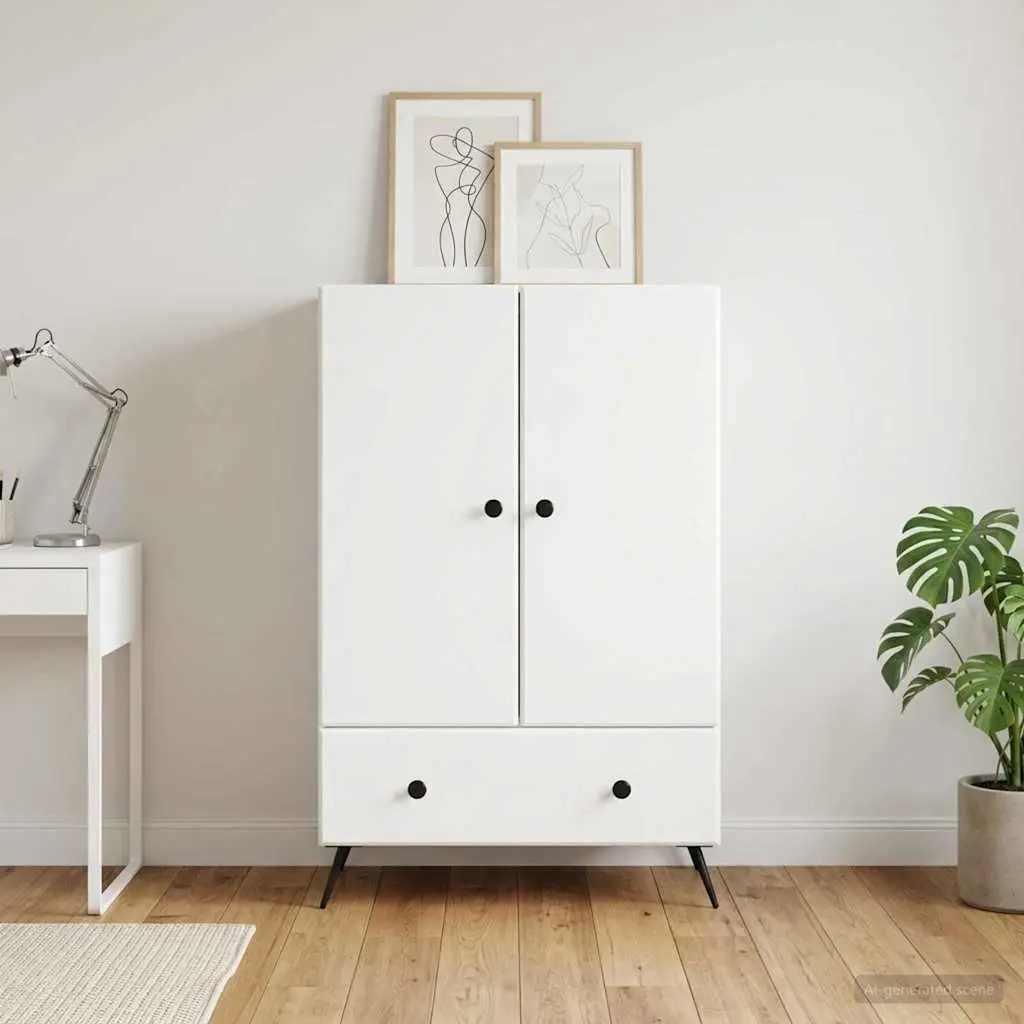Sideboard Buffet Cabinet White Storage Furniture 66x34.5x95cm
