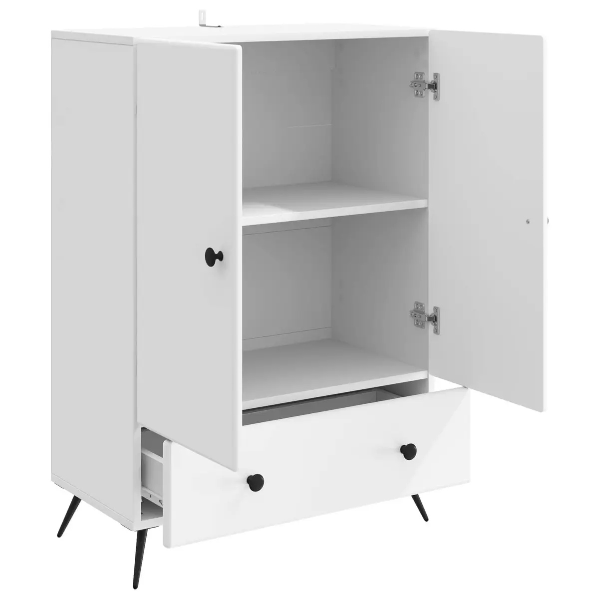 Sideboard Buffet Cabinet White Storage Furniture 66x34.5x95cm