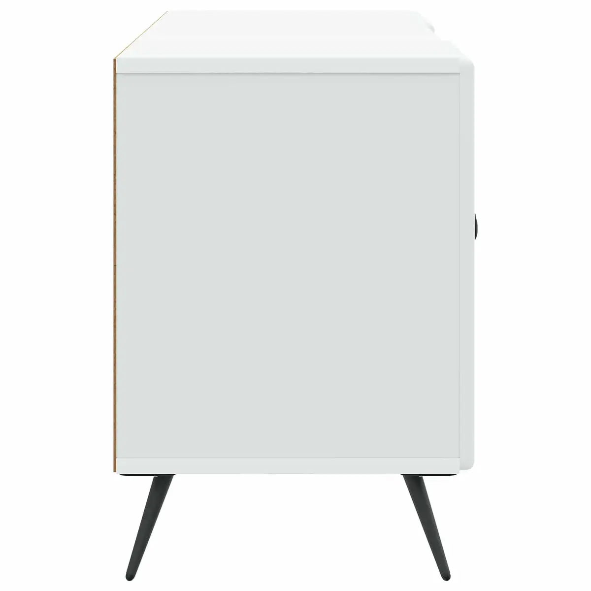 TV Cabinet White 102 x 34.5 x 50 cm Engineered Wood Entertainment Unit Storage