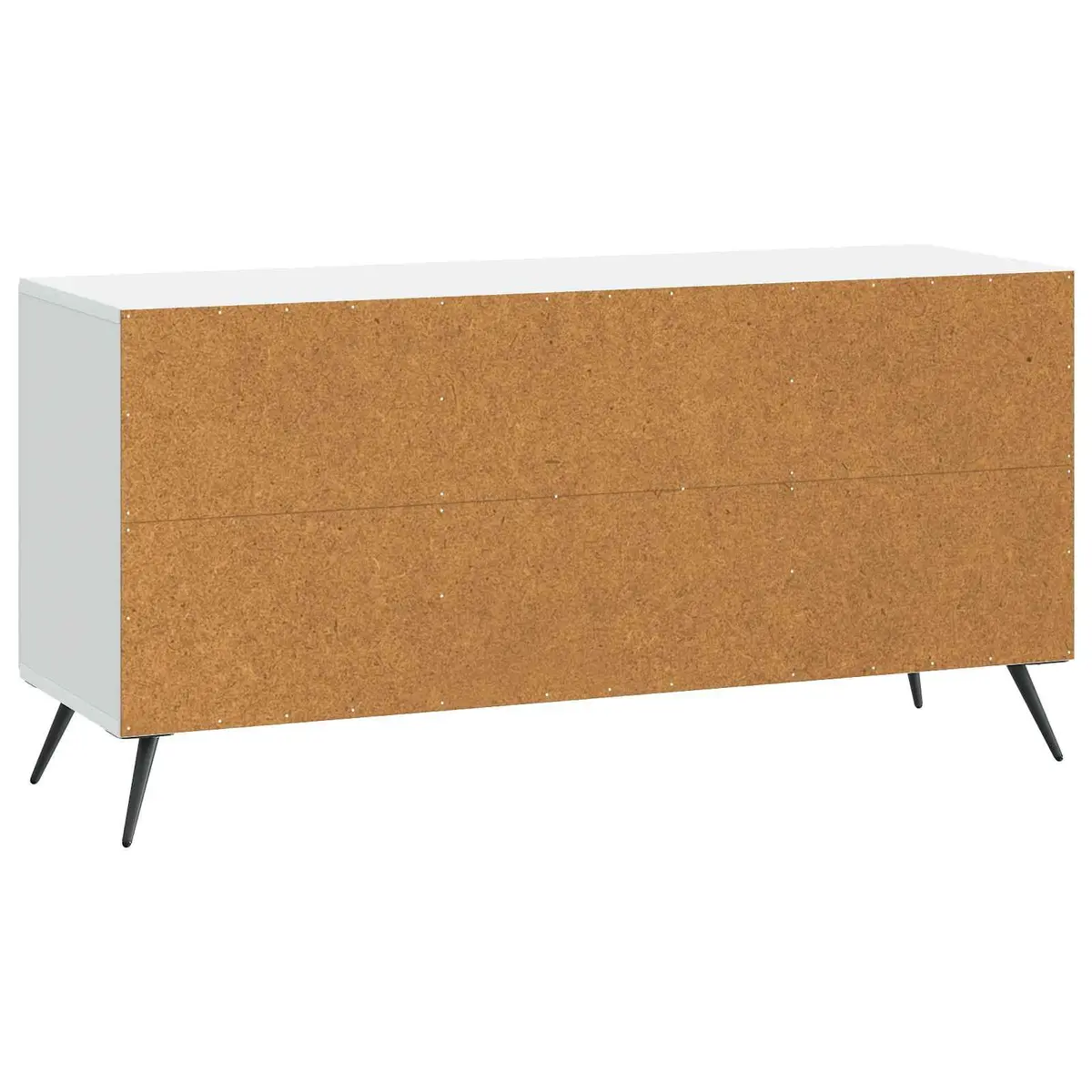 TV Cabinet White 102 x 34.5 x 50 cm Engineered Wood Entertainment Unit Storage