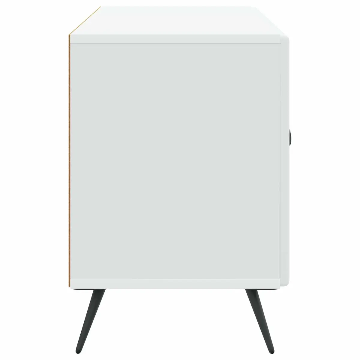 TV Cabinet Modern White 99 x 34.5 x 50 cm Living Room Storage Entertainment Stand Unit