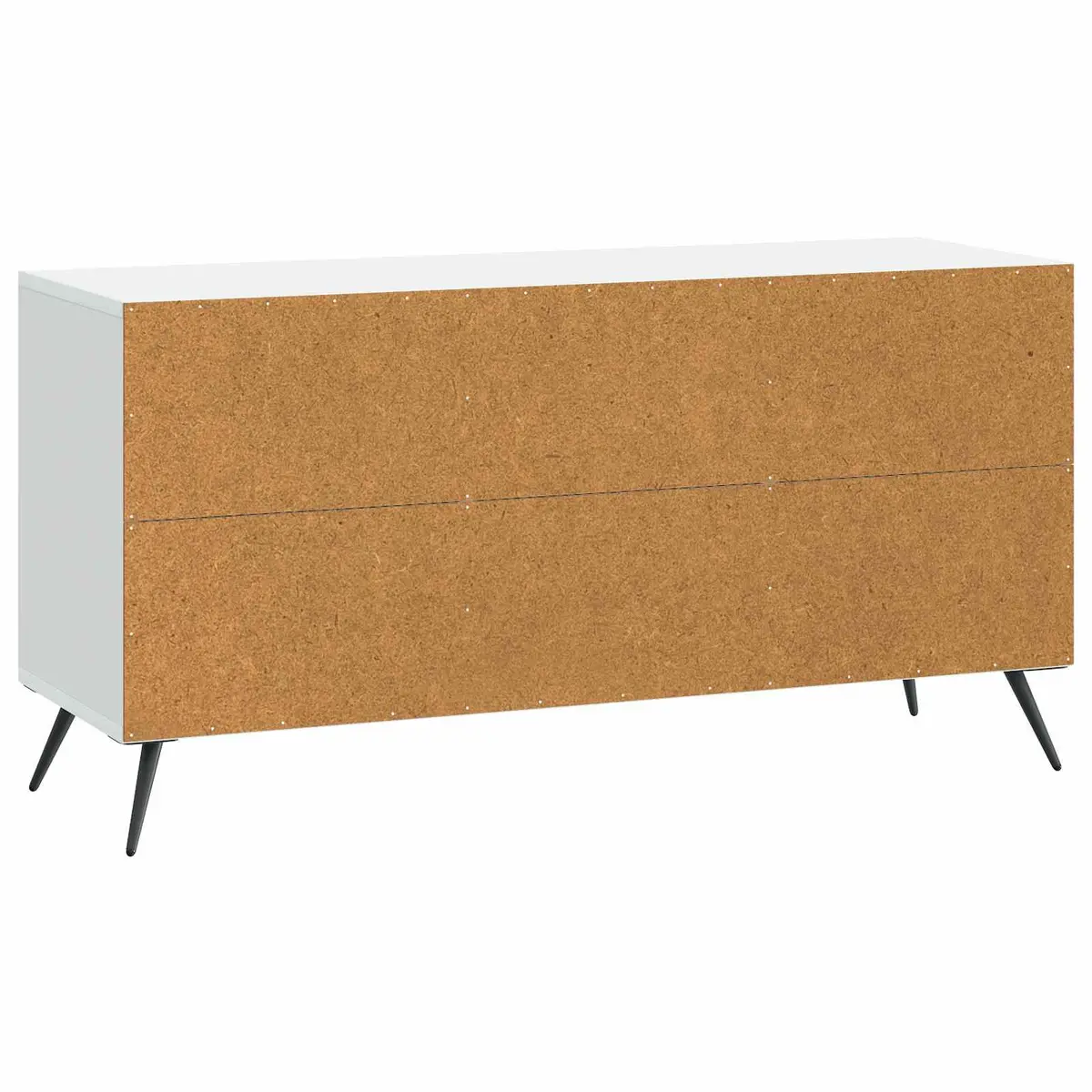 TV Cabinet Modern White 99 x 34.5 x 50 cm Living Room Storage Entertainment Stand Unit