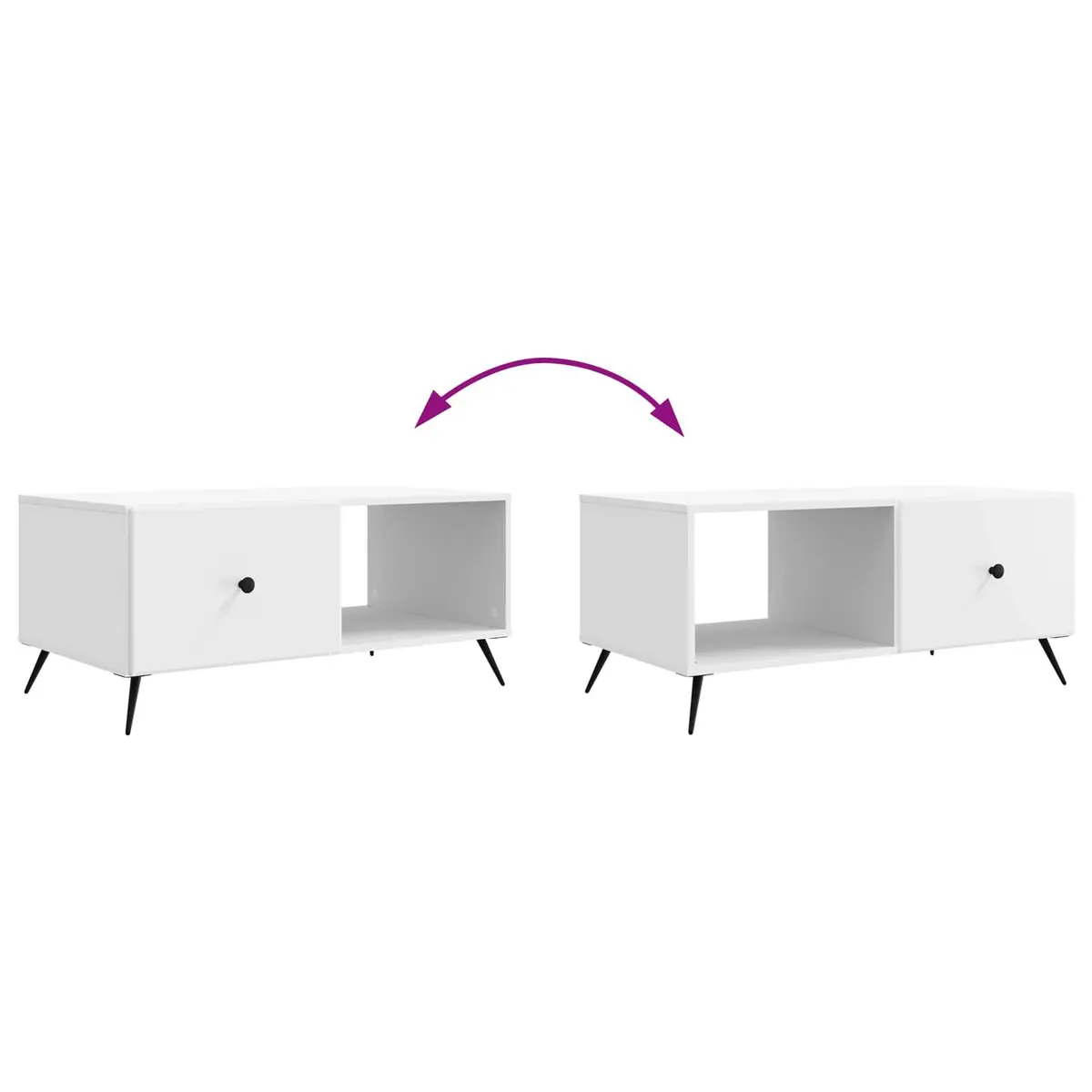 White Coffee Table for Living Room Style