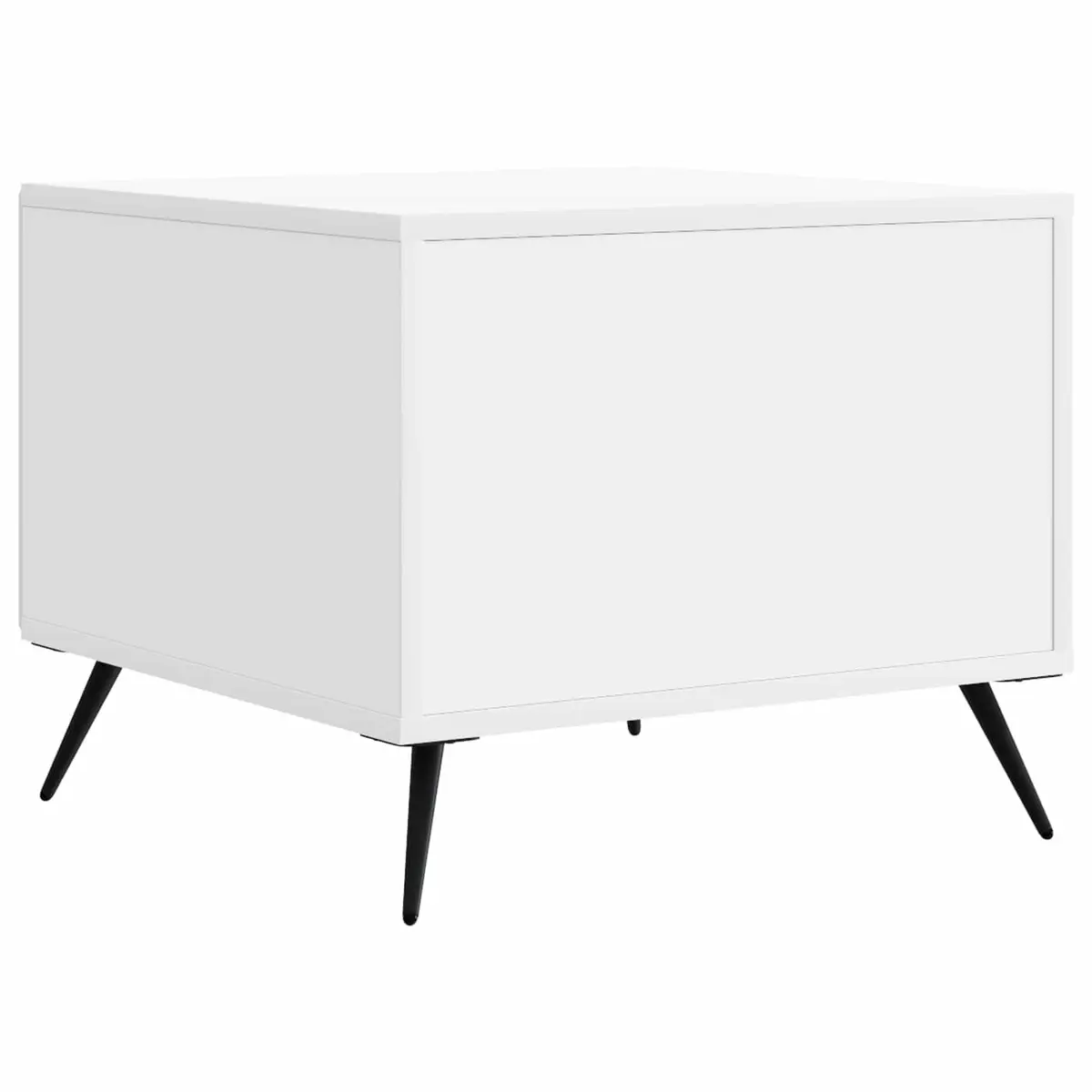 Coffee Table with Drawer White Rectangular Living Room Storage Furniture