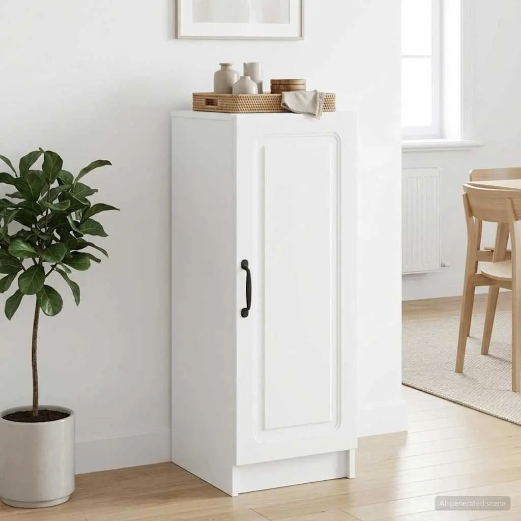 Sideboard Storage Cabinet White Adjustable Shelves and Drawers 33 x 34.5 x 87 cm