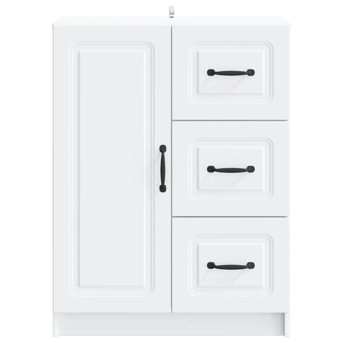 Sideboard Storage Cabinet Modern White Engineered Wood 66cm