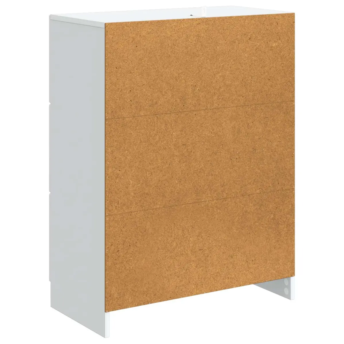 Sideboard Storage Cabinet Modern White Engineered Wood 66cm