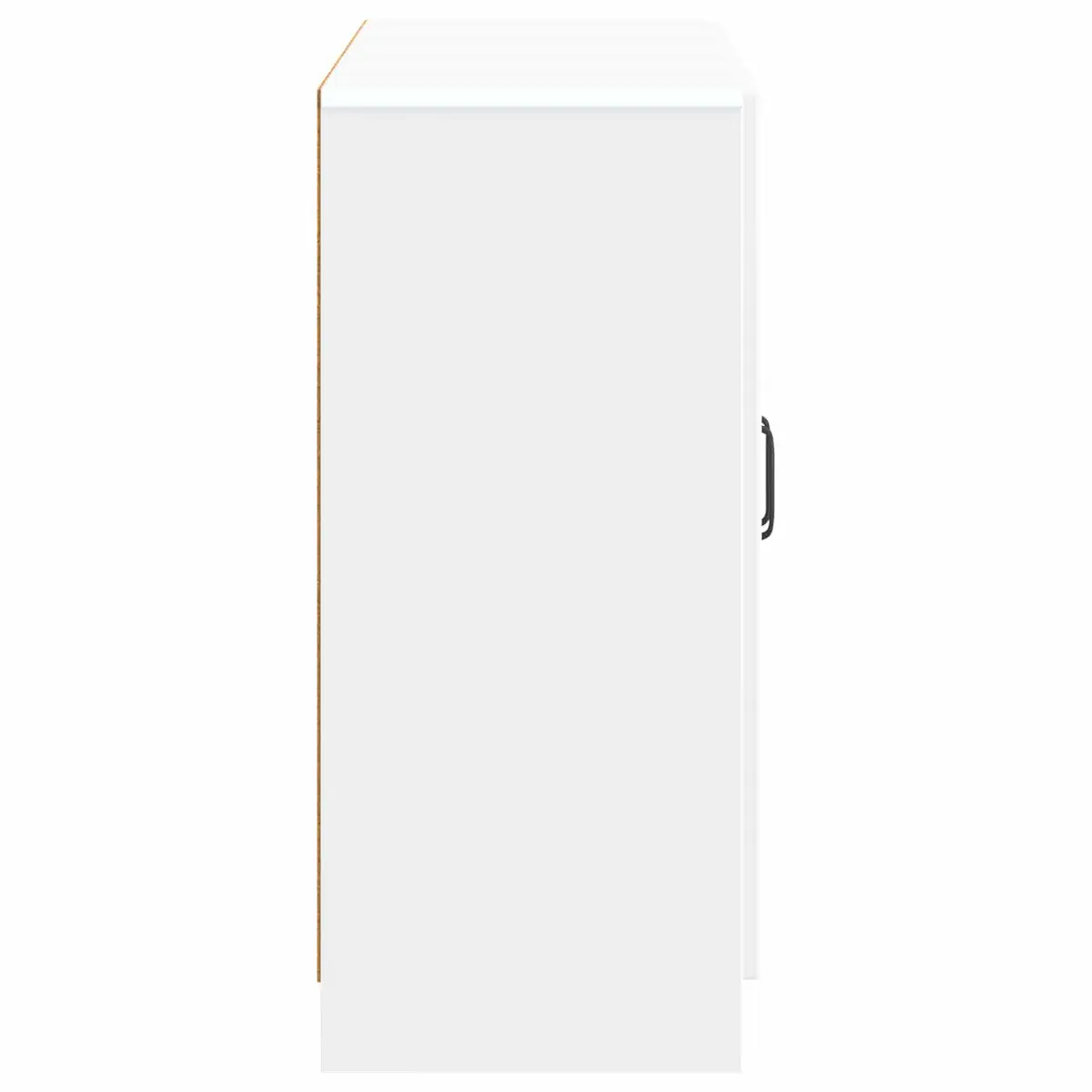 White Sideboard Storage Cabinet Modern Engineered Wood 89 x 34.5 x 77 cm