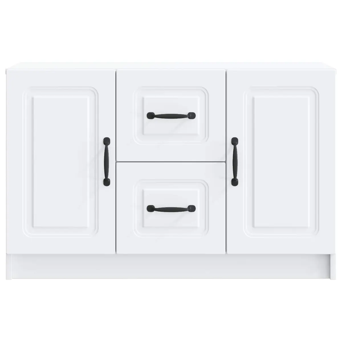 Sideboard Modern White Storage Cabinet 89 x 34.5 x 57 cm