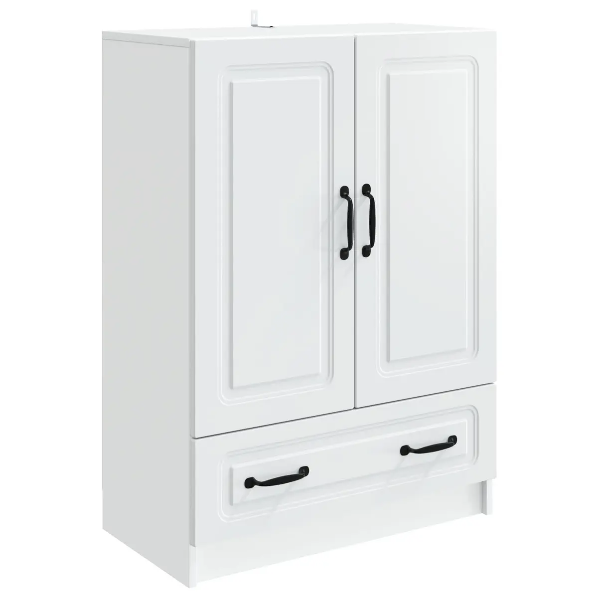 White Sideboard Storage Cabinet 66x34.5x92cm