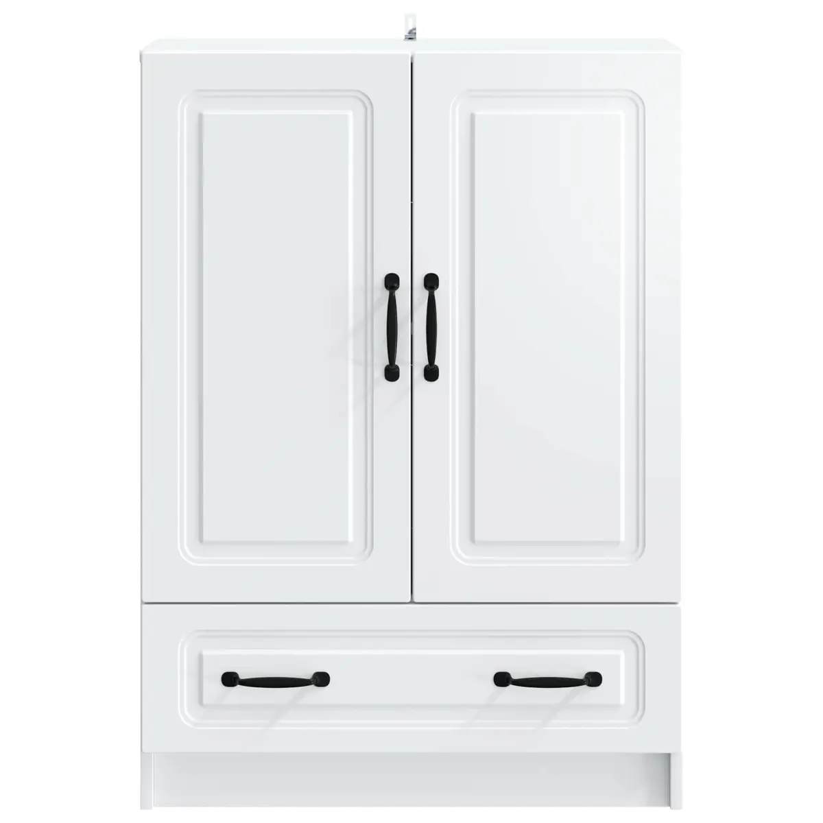 White Sideboard Storage Cabinet 66x34.5x92cm