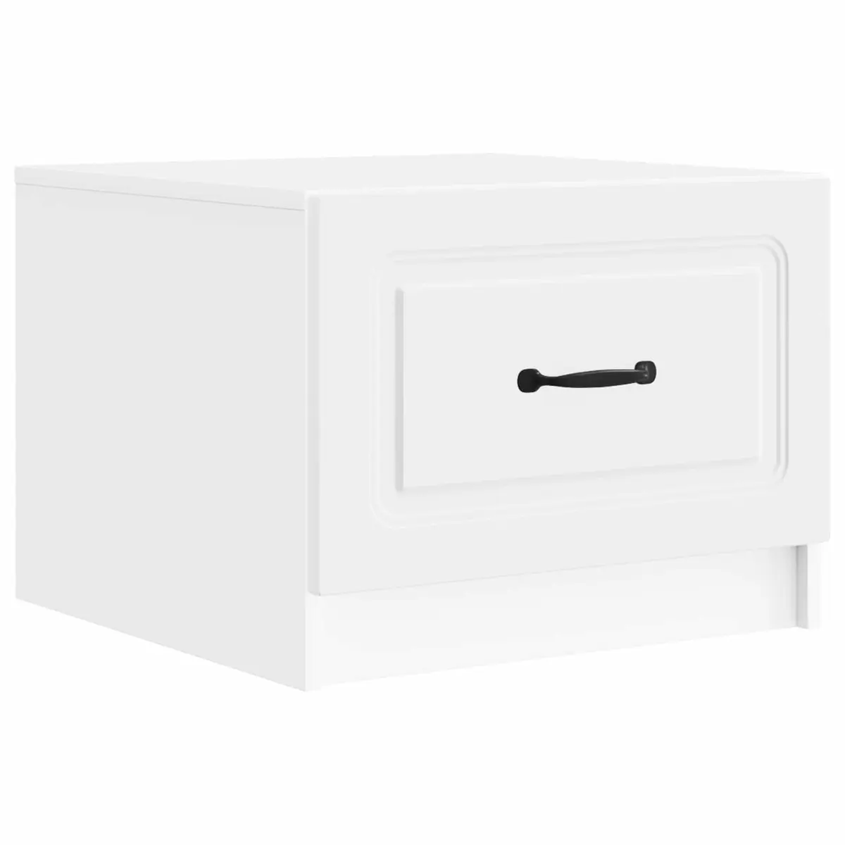 White Coffee Table with Storage Drawer