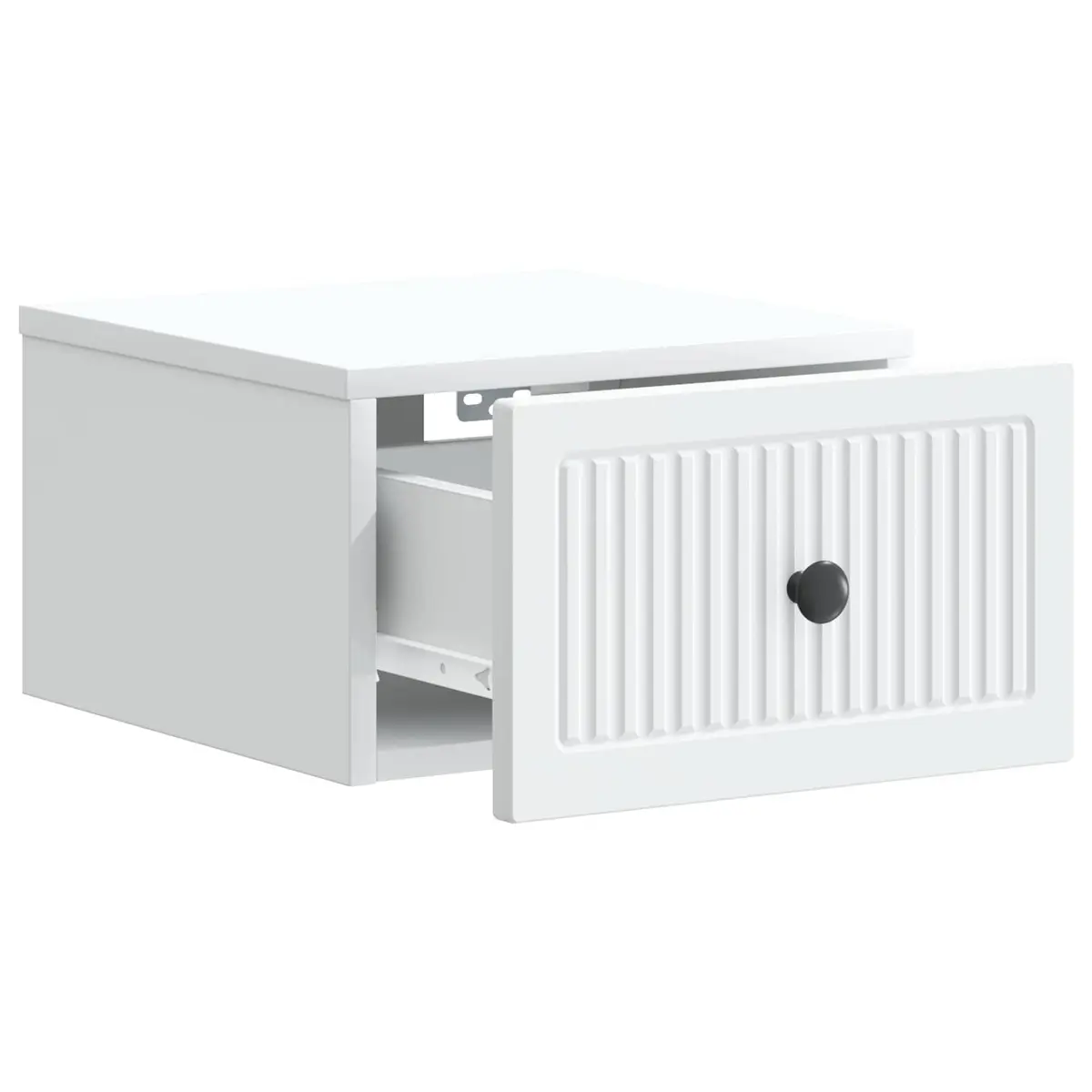 Floating Bedside Cabinet with Easy Storage