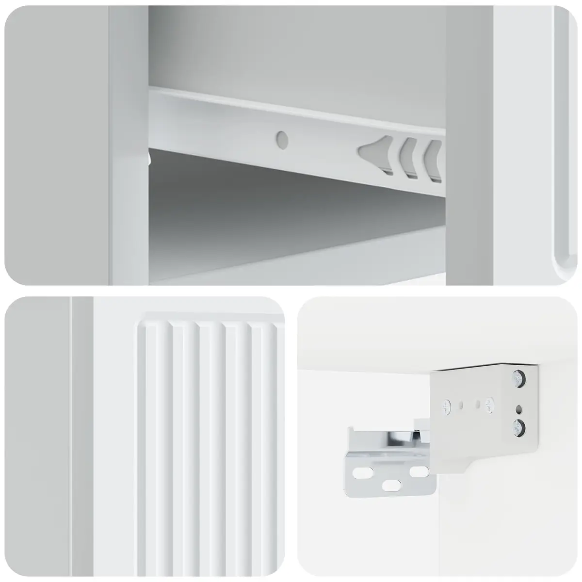Floating Bedside Cabinet with Easy Storage