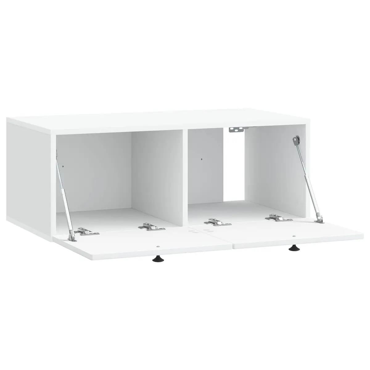 Wall-Mounted TV Cabinet White Modern Living Room Storage Engineered Wood 78.5cm