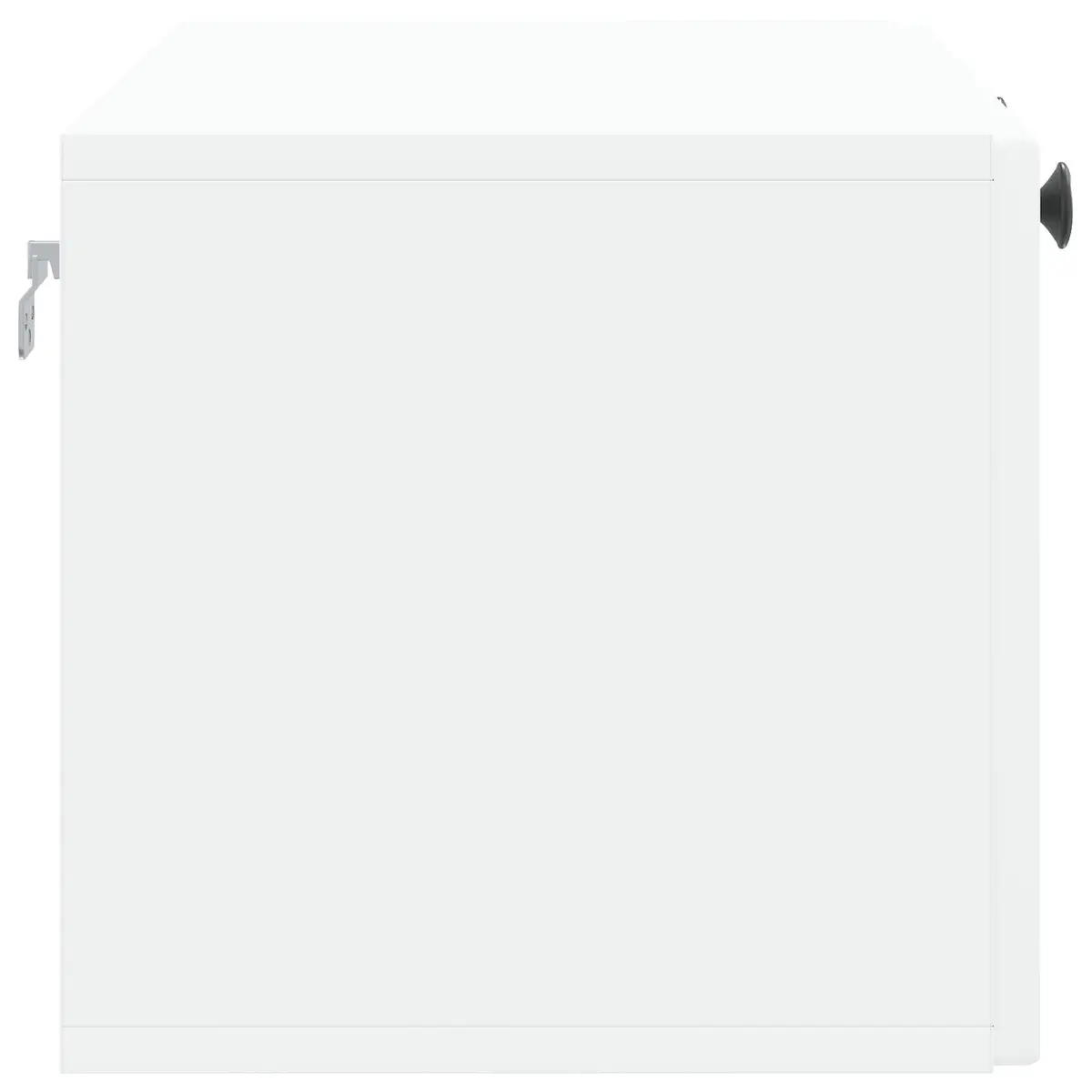 Wall-Mounted TV Cabinet Modern White Storage Unit 78.5 x 31 x 30 cm