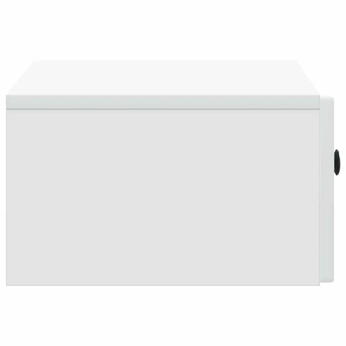 Wall-Mounted Bedside Cabinet White Storage Organizer 49 x 34.5 x 20 cm