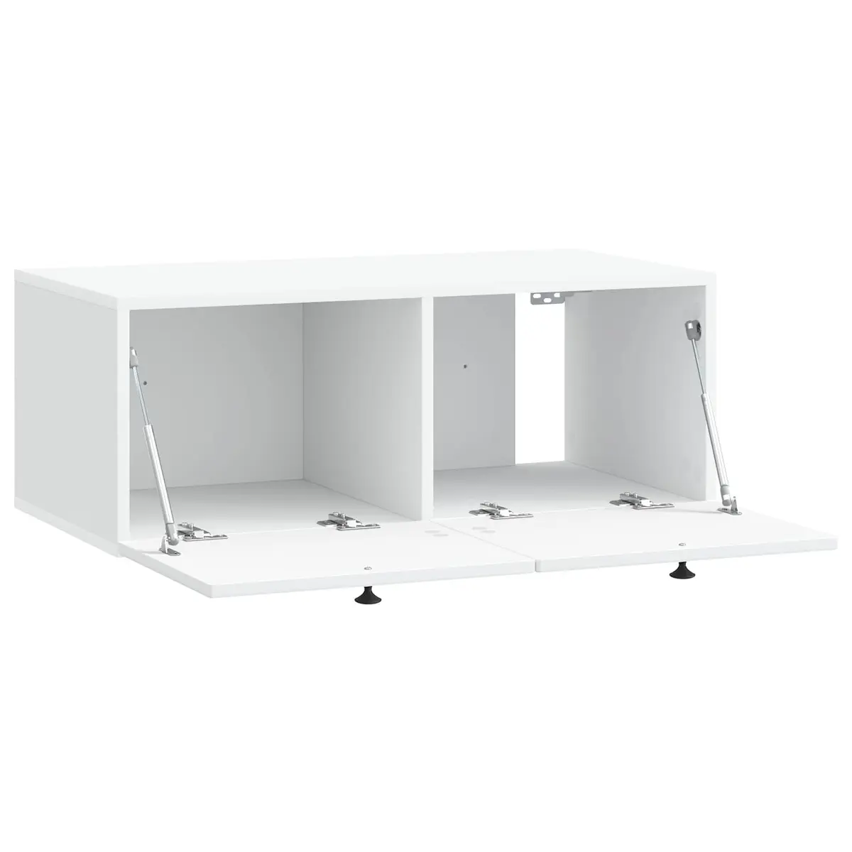 Wall-Mounted TV Cabinet White Storage Unit 78.5cm