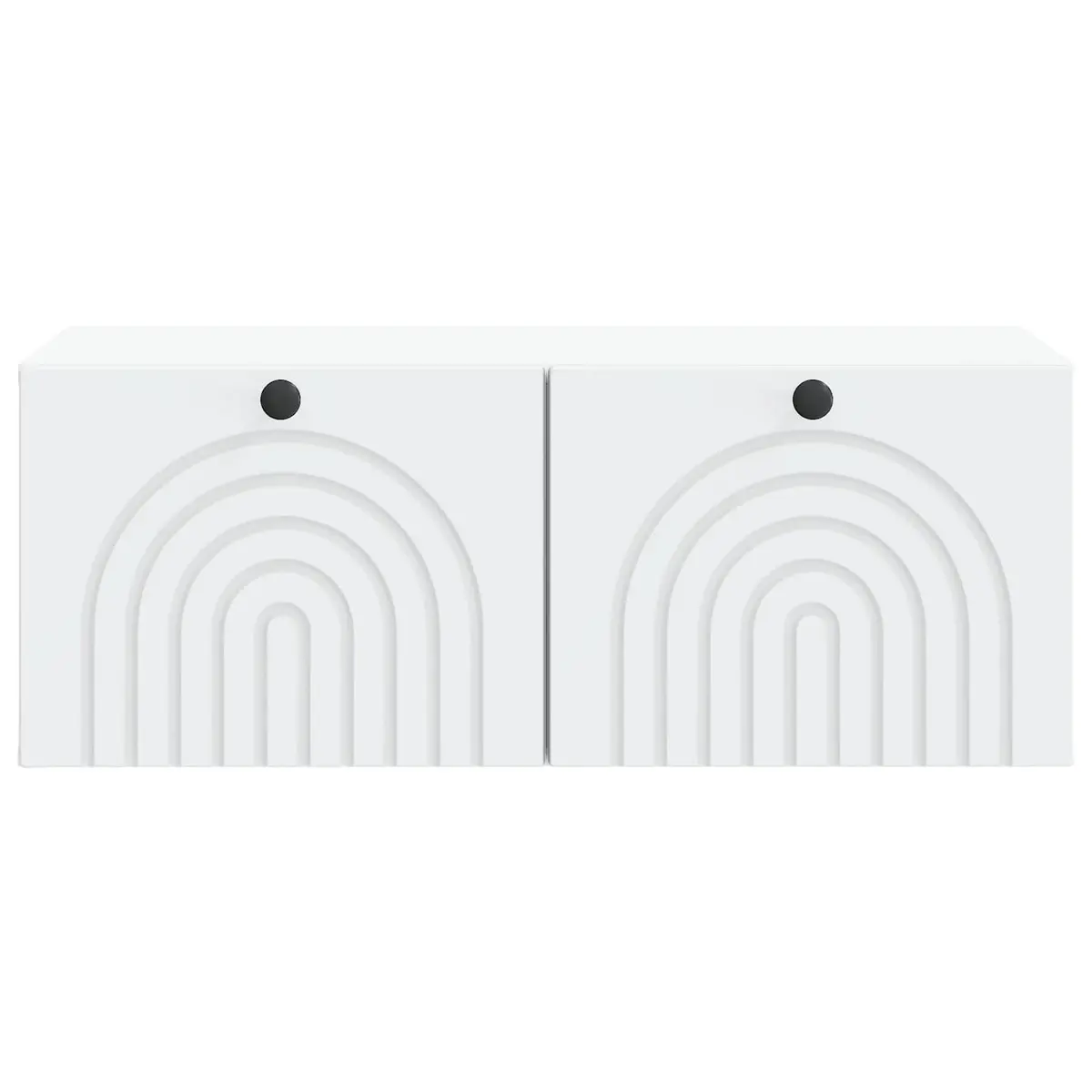 Wall-Mounted TV Cabinet White Storage Unit 78.5cm